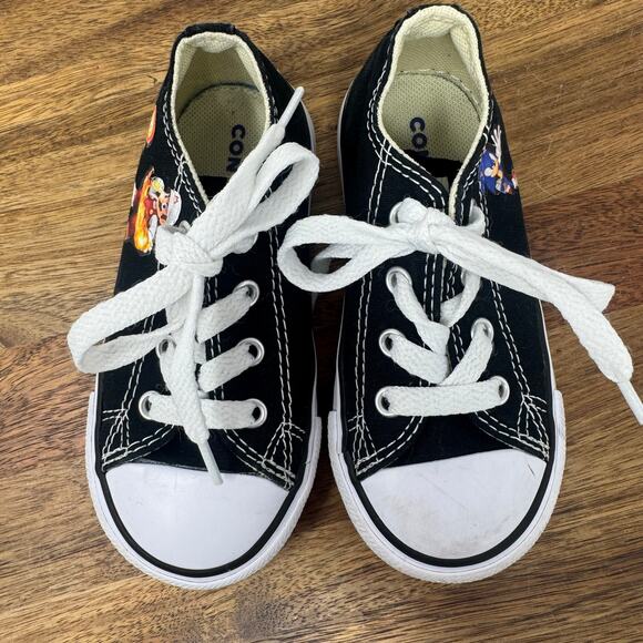 Converse All Star Black Toddler Size 7 Custom Mario/Sonic - Picture 5 of 8